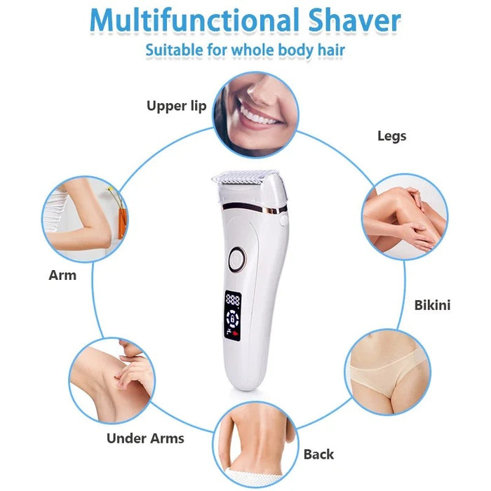 Kitchens Ware®USB RECHARGEABLE WOMEN PAINLESS ELECTRIC EPILATOR BEARD HAIR REMOVAL