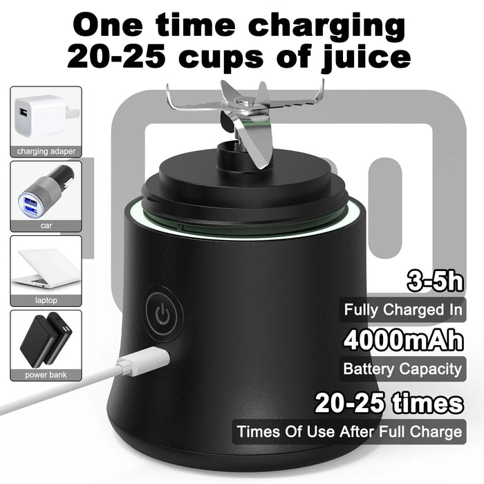 Kitchens Ware® PORTABLE ELECTRIC JUICER USB RECHARGEABLE