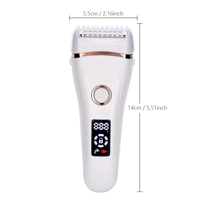 Kitchens Ware®USB RECHARGEABLE WOMEN PAINLESS ELECTRIC EPILATOR BEARD HAIR REMOVAL